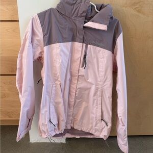Colombia jacket, pink/mauve two tone, size small